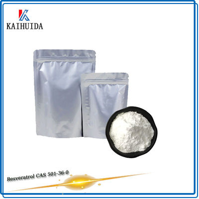 Φυσική σκόνη CAS 501-36-0 χημικών ουσιών Resveratrol αποσπασμάτων Polygonum Cuspidatum